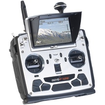 Simulus Zubehör zu Fernsteuerung Drohne: Profi FPV Funk-Fernsteuerung DEVO F12E 5,8 GHz (Drohne mit Liveübertragung)