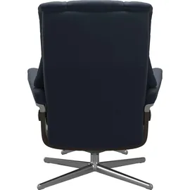 Stressless Stressless® »Mayfair« Set, Relaxsessel mit Hocker, mit Hocker, mit Cross Base, Größe S, M & L, Holzakzent Wenge blau
