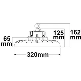 ISOLED LED Hallenleuchte FL2, PowerSwitch 120W150W200W, 90°, IK10, IP65, 1-10V dimmbar