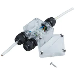 Kabelverbinder Box - Garten - IP67 - 230V - 3 Ausgänge - wasserdicht bis 1m - 3 ...