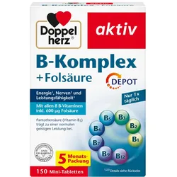 Doppelherz aktiv B-Komplex + Folsäure DEPOT 150 St Tabletten