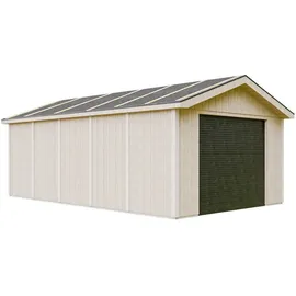 TIMBELA Garage Premium M992B 378 cm x 648 cm x 269 cm Natur