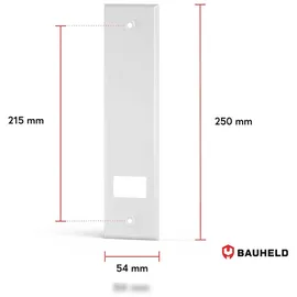 BAUHELD Metall Gurtwickler Abdeckplatte 215mm Offen Beschichtet