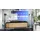Vladon Lana Lowboard 120 x 29 x 37 cm Schwarz matt/Eiche