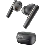 Poly Voyager Free 60+ UC Carbon Black Earbuds +BT700 USB-A Adapter +Touchscreen-Ladeetui