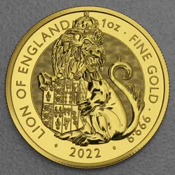 Goldmünze 1oz Lion of England 2022 Royal Tudor Beasts (Großbritannien)
