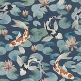 Rasch Textil Rasch Tapeten Vliestapete (Exotic) Blau 10,05 m x 0,53 m Kimono 409444