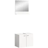 xonox.home Waschbeckenunterschrank 57 x 186 x 33 cm Weiß