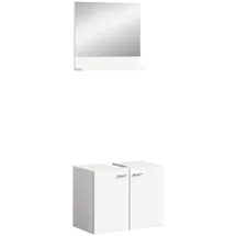xonox.home Waschbeckenunterschrank 57 x 186 x 33 cm Weiß