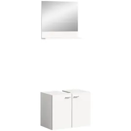 xonox.home Waschbeckenunterschrank 57 x 186 x 33 cm Weiß