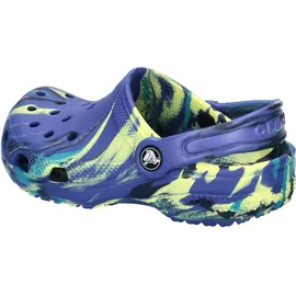 Crocs Classic Marbled Clog K Navy/Turbo Teal 34