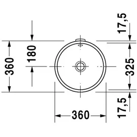 Duravit Architec Einbauwaschtisch 32 x 32,5 cm (0319320000)
