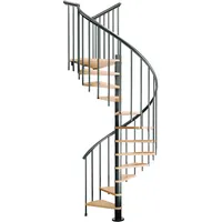 DOLLE Spindeltreppe Montreal 252-282 cm Holz/Metall