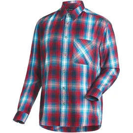 Maier Sports Langarmhemd kariert Lila / Rot 58