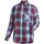 Maier Sports Langarmhemd kariert Lila / Rot 58