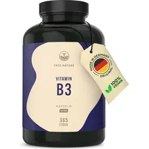True Nature Vitamin B3 Kapseln - Vegan - Made in Germany 365 St