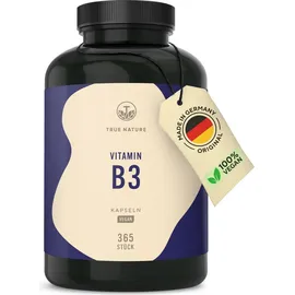 True Nature Vitamin B3 Kapseln - Vegan - Made in Germany 365 St