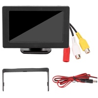 Rückfahrkamera, LCD-Bildschirm Auto Rückansicht 2-Wege-AV 4.3in 3W TFT-Eingang HD-Monitor für DVD-Rückfahrkamera