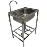 MonsterShop Edelstahl Camping Spüle