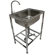 MonsterShop Edelstahl Camping Spüle