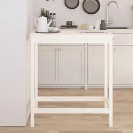 vidaXL Bartisch 100 x 50 x 110 cm Weiß