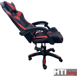 Hti-Living Krit Gaming-Stuhl Schwarz/Rot für PC
