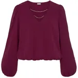 LASCANA Schlupfbluse Damen pflaume Gr.34