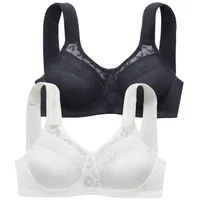 Nuance Entlastungs-BH Damen weiß+schwarz Gr.90B