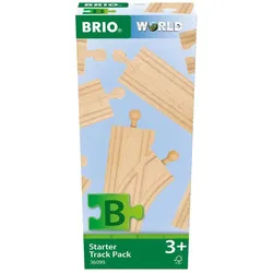 BRIO Bahn - 36099 Schienen Starter Sortiment B | 12-teiliges Holzschienenset für Kinder ab 3 Jahren