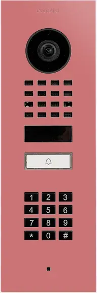 DoorBird D1101KV Unterputz IP Video Türsprechanlage Altrosa, Edelstahl, pulverbeschichtet, seidenmatt