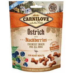 CARNILOVE Crunchy snacks Knuspersnacks mit Strauß und Brombeeren 200 g