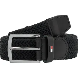 Tommy Hilfiger Flechtgürtel DENTON ELASTIC 3,5 cm breit Größenverstellbar schwarz 95