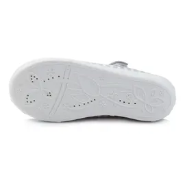 Ladeheid Kinder Mädchen Hausschuhe LARW007 (Grau Weiß Streifen, 27 - Grau