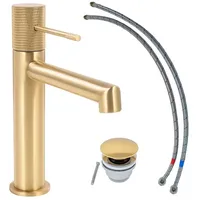 Schöner Wohnen SCHÖNER WOHNEN-Kollektion Waschtischarmatur KADIA M, Mattgold, Wasserhahn