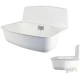 Otto Haas KG Haas Kunststoff Ausgussbecken Marion, weiss, Komplett Set, 6200
