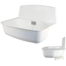 Otto Haas KG Haas Kunststoff Ausgussbecken Marion, weiss, Komplett Set, 6200