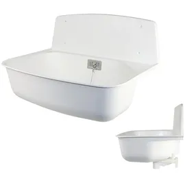 Otto Haas KG Haas Kunststoff Ausgussbecken Marion, weiss, Komplett Set, 6200