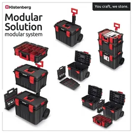 Kistenberg Modular Solution Werkzeugkoffer 3in1 Set schwarz 35,5 x 53 x 82,5 cm