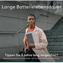 Logitech Keys-To-Go 2, schlanke und kompakte mobile kabellose Tastatur Graphite