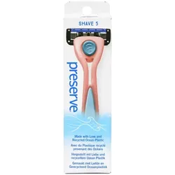 Preserve Rasierer mit Klinge rosa