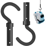 2 Stück Haken für Poolroboter,Roboter-Poolreiniger Zubehörhaken,Pool Hooks für Kabellosen Poolroboters Kompatibel mit Alle Arten von Poolreinigern,Poolstangenhaken Ersatzteile,Teleskopstange Aufhänger