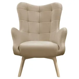 lookway Relaxsessel gepolstert 80 x 105 x 86 cm Beige
