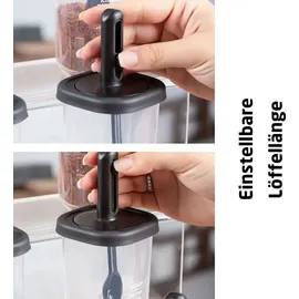 Jungengel Frischhaltedose transparent/weiß 350 ml 12-teiliges Set