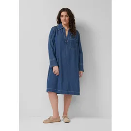 s.Oliver Denim-Kleid Midikleid Blau 46