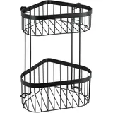 Wenko Classic Plus Black 2 Etagen Gäste WC Badezimmer Stahl