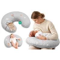 Totsy Baby Stillkissen klein Mond Minky 130 cm - Nursing und Breastfeeding Pillow Stillmond Stützkissen Stillhörnchen kleines Still Kissen und Lagerungskissen beim Stillen Oeko-Tex Teddybären