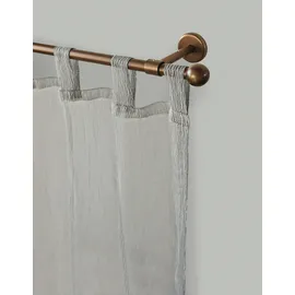 GARESA Gardinenstange Bolti braun (bronzefarben), L:100cm Ø:16mm, Metall, Gardinenstangen, Vorhanggarnitur, verlängerbar, Wandmontage, ohne Ringe