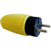 N & L 17174 Schutzkontaktstecker Gummi 230V Gelb IP44