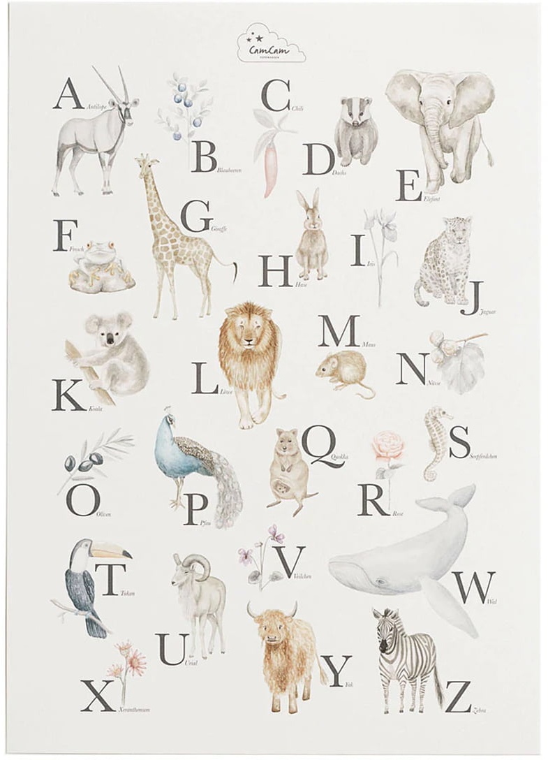 Cam Cam Copenhagen - Alphabet Poster