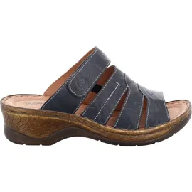 Josef Seibel Catalonia 49 Damen Leder Clogs blau, weiches Leder Fußbett / Blau - 39